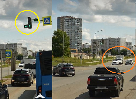 А правая полоса для поворота направо?