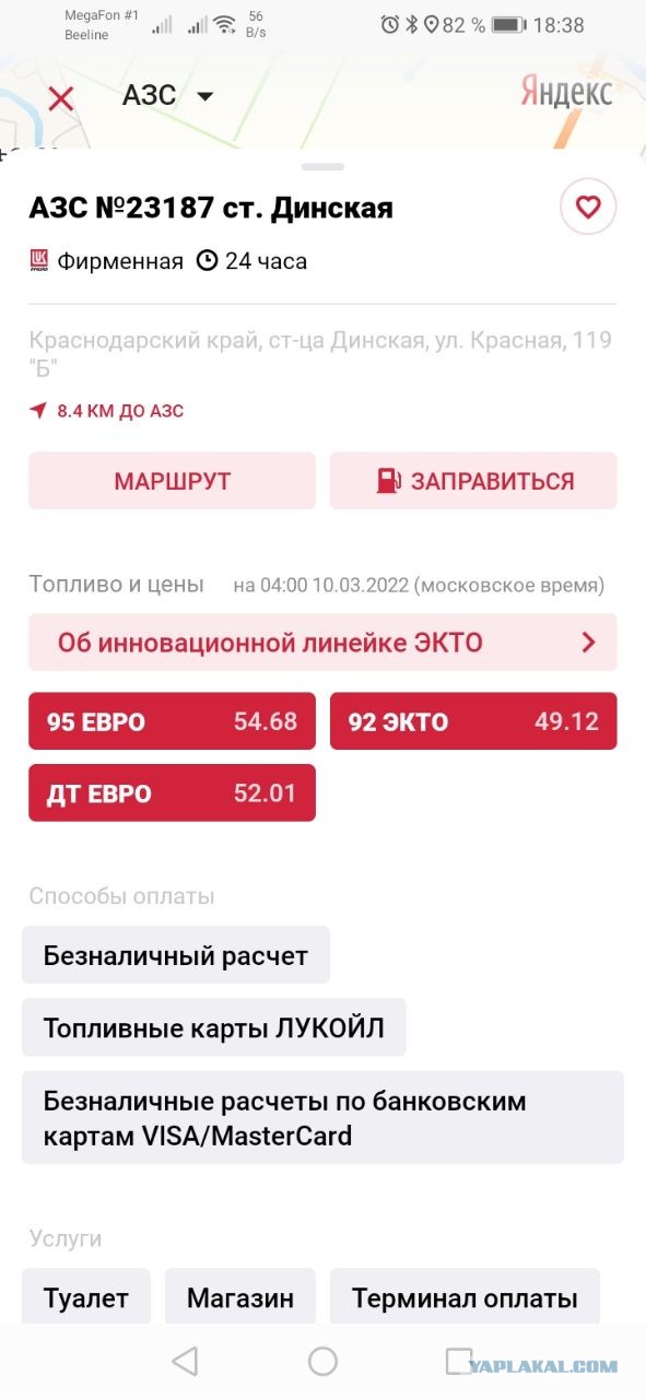 Цены на бензин