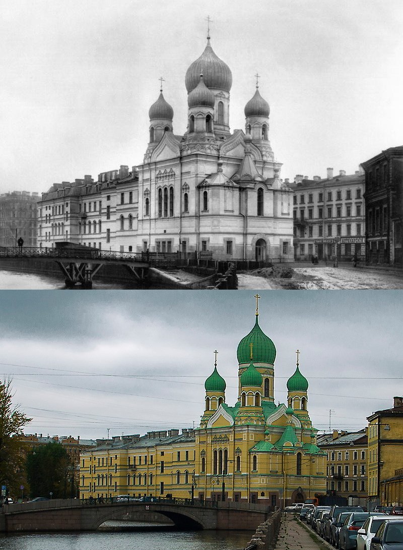 Санкт петербург раньше и сейчас