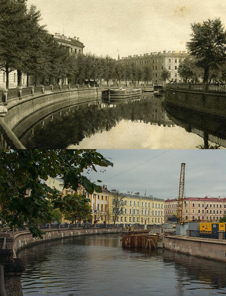 Санкт петербург раньше и сейчас