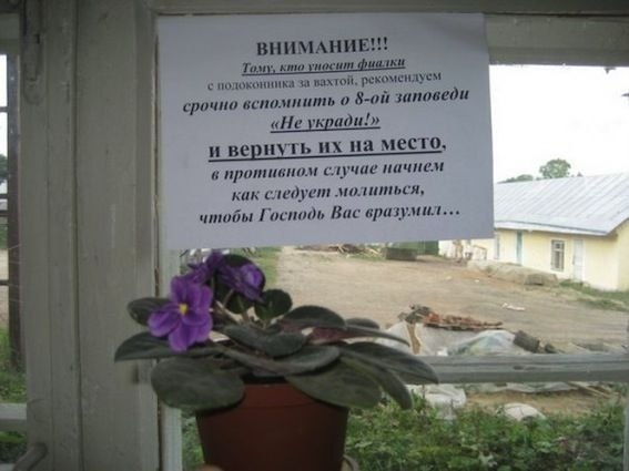 С юмористической страницы православных