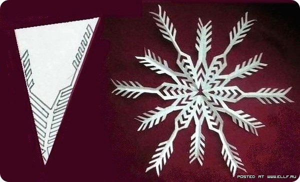 Инструкция: как вырезать красивую снежинку