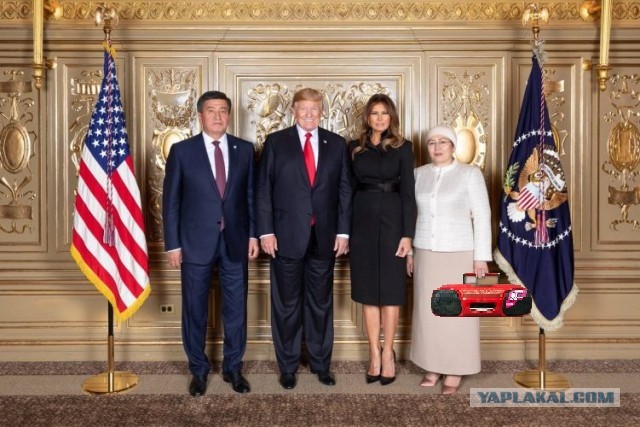 Фото президента Киргизии с женой в США.
