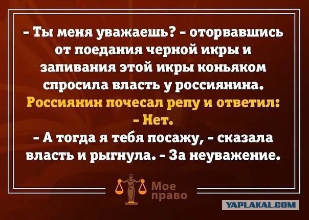 Думаю, что скоро в Думе будет готов закон об оскорблении олигархов
