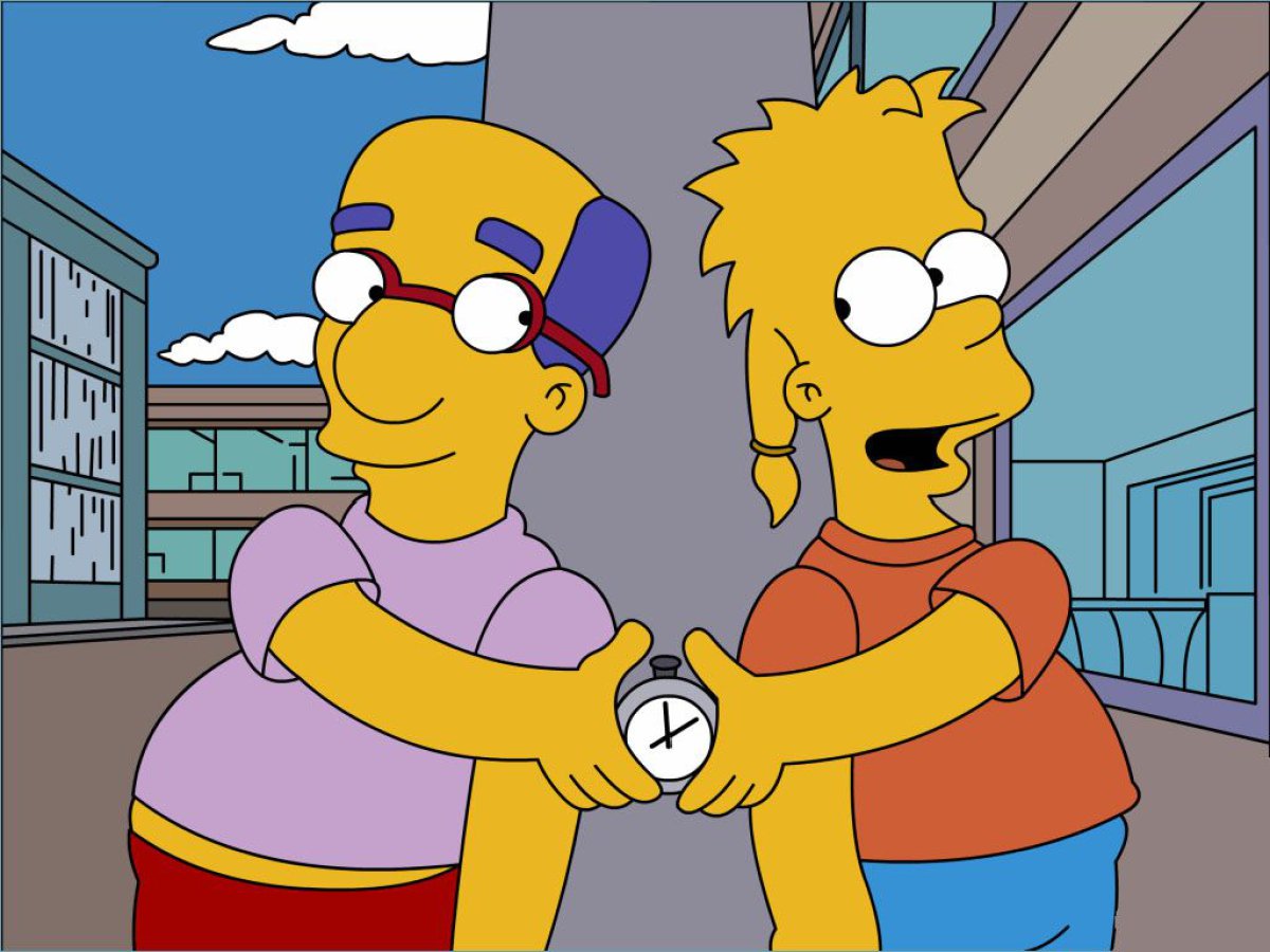 Милхаус Ван Хутен & Барт Симпсон Milhouse Van Houten & Bart Simpson...
