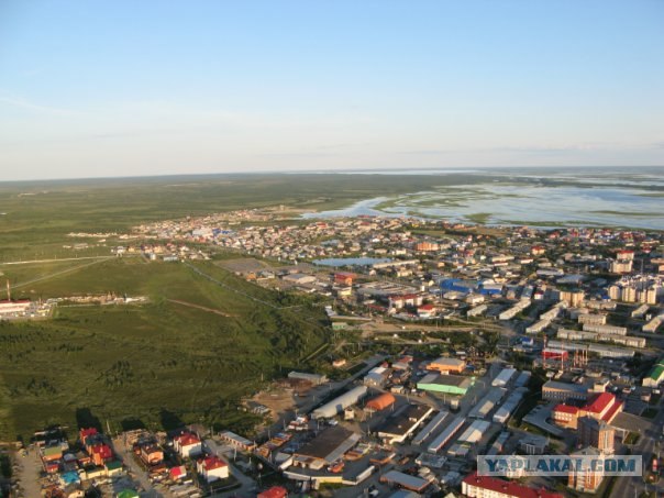 Салехард с высоты птичьего полета