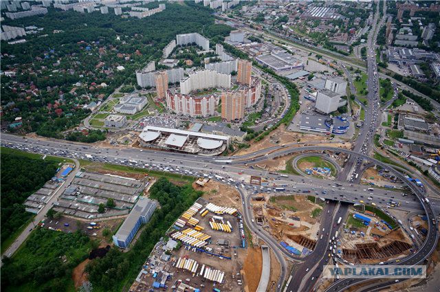 Фото развязок на МКАД с высоты птичьего полета