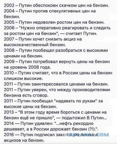 Бензин в России начал дорожать