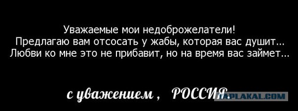 Тыкайте рожей Запад в историю, как щенков