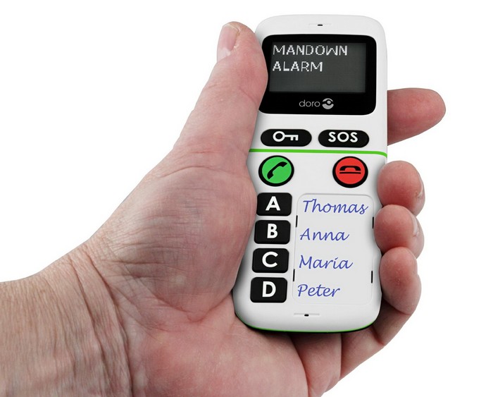 Купить телефон для слепых. Мобильный телефон Doro HANDLEPLUS. Телефон Doro HANDLEPLUS 334 GSM. Сотовый телефон для слабовидящих. Сотовый телефон для слепых пожилых людей.