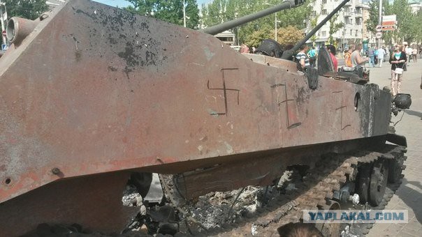 Марш пленных в Донецке 24.08.2014