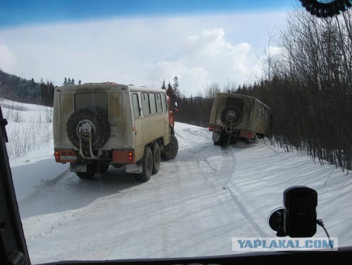 Москва—Сахалин на тягаче МАЗ-5440 (март 2013 года)