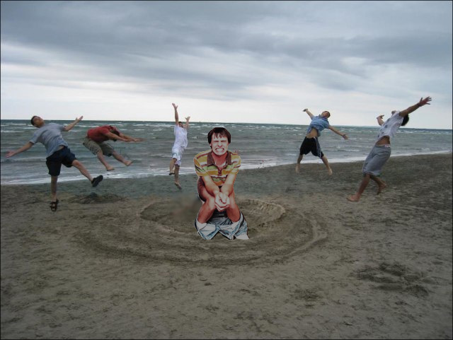 Творческая обработка пляжного прикола