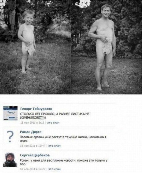 Смешные комментарии из социальных сетей