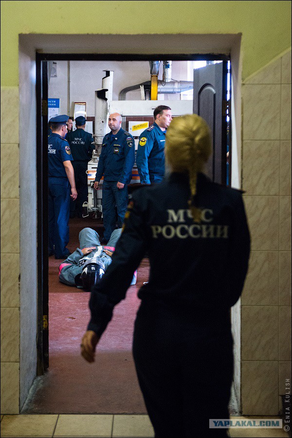 На каланче...с пожарными