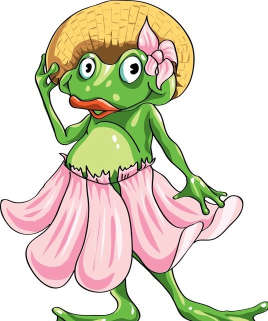 Девушка лягушка рисунок