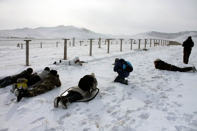 Монгольские пограничники