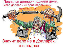Курс доллара падает, а цены на товары закрепились