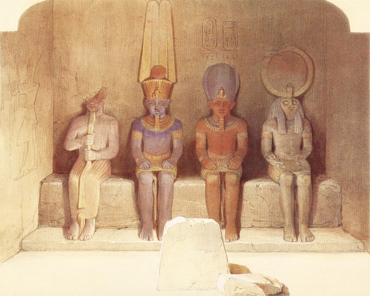 Искусство древнего Египта живопись сфинкс