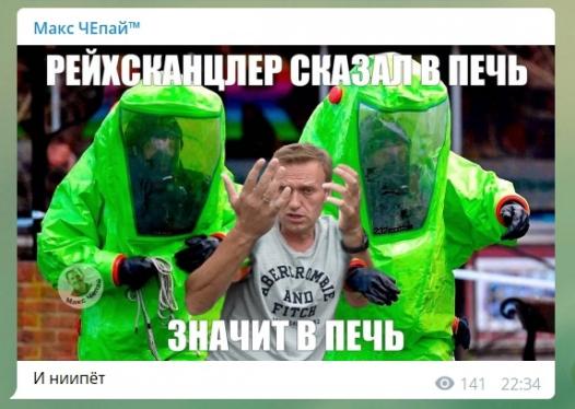 Правительство Германии: Навальный был отравлен ядом, схожим с «Новичком»