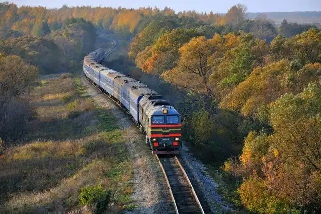 Осень на железной дороге