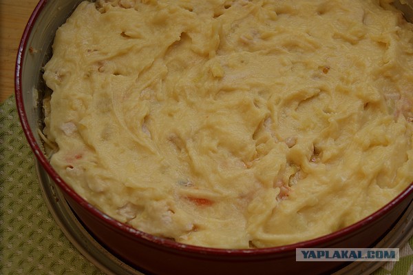 Картофельная запеканка, С курицей, сыром и овощами
