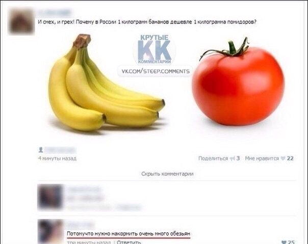 Смешные комментарии из социальных сетей