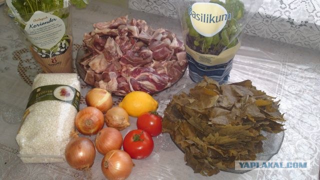 Долма с двуми начинками.