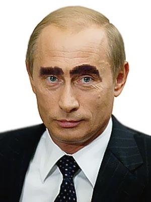Зачем "володька" сбрил... брови?