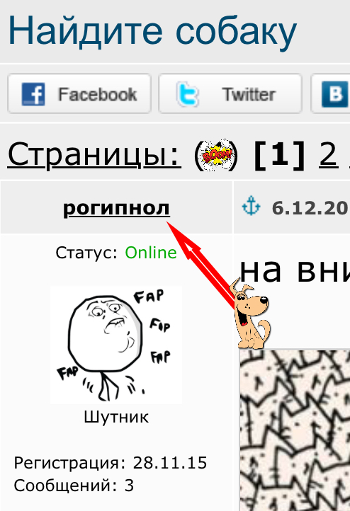Найдите  собаку