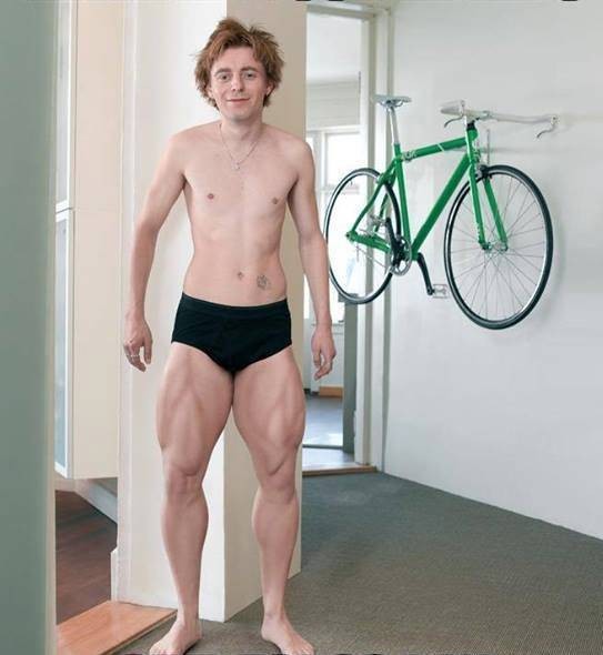 Ноги велогонщика Томаша Марчинского