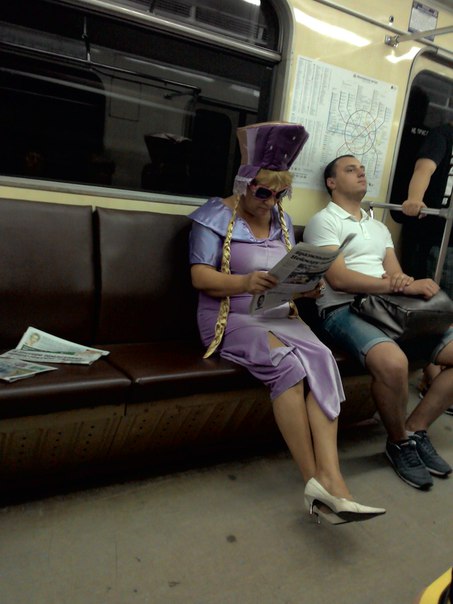 Странные люди, встречающиеся в Московском метро