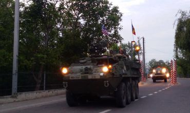 Колонна военной техники США пересекла границу Молдовы
