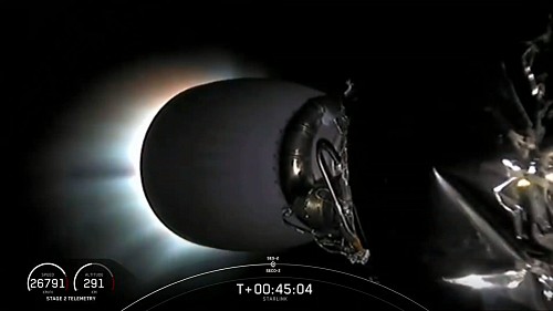 Запуск миссии Starlink /2