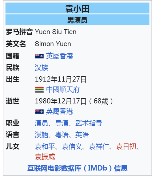 Джеки поздравил своего  друга и наставника Юэнь Сиу Тьена с 113-летием