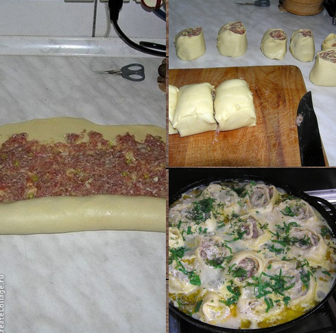 Блюдо из пельменей