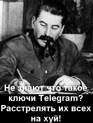 Знают ли депутаты, что значит "ключи шифрования", которые они требуют от Telegram?