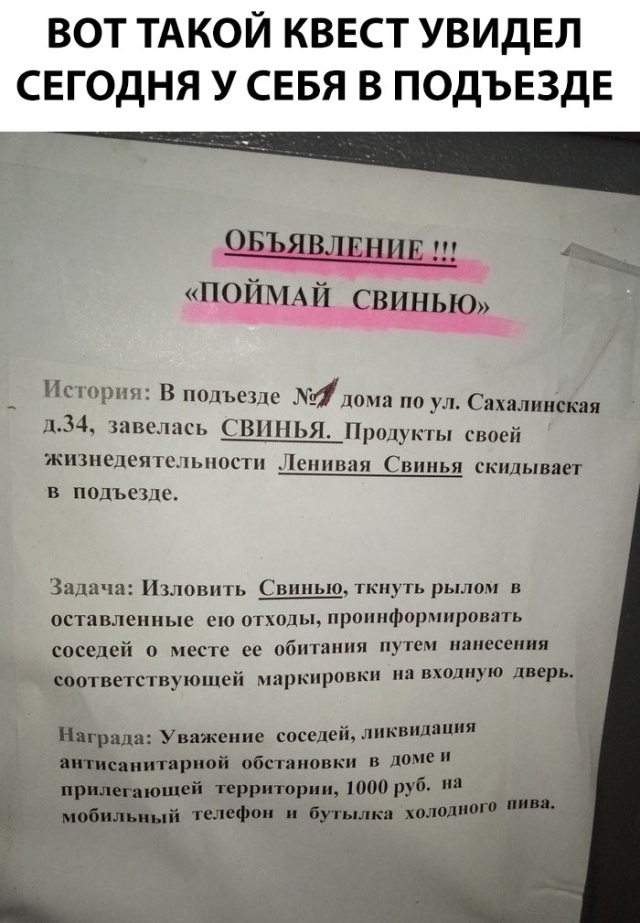 Прикольные надписи и объявления