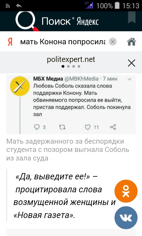 Любовь Соболь в Центризбиркоме. Live. Часть 2