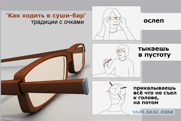 Очки для суши-бара