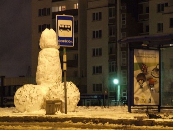 17 самых крутых снеговиков этой зимы.