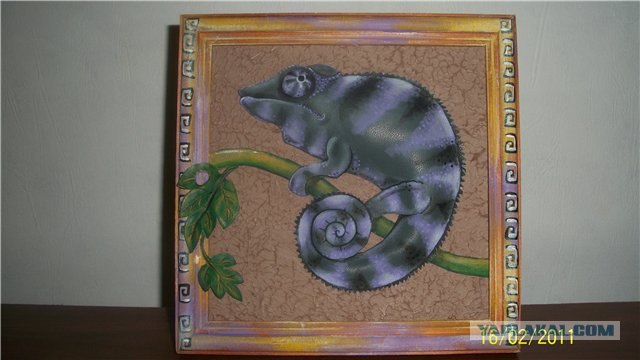 Картины из кожи