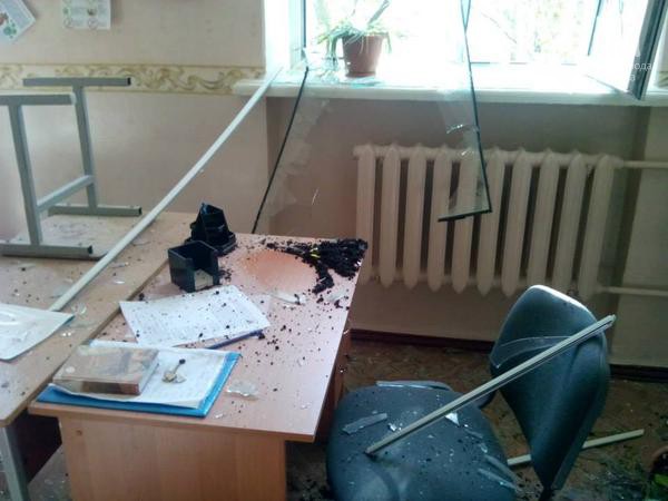 Взрыв в школе Донецка