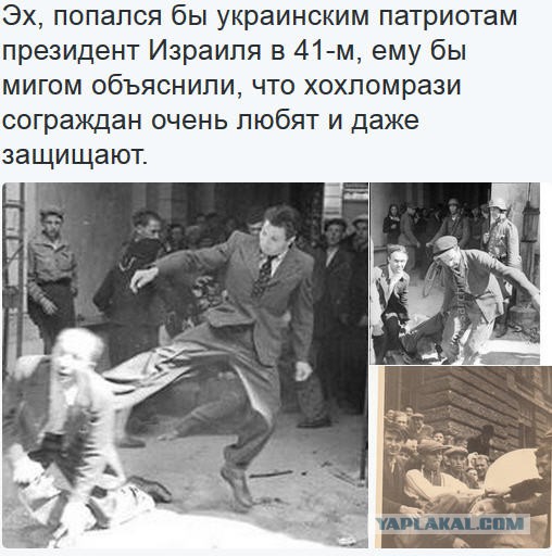 Еврей таки ткнул носом бандеровцев