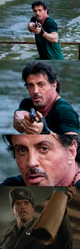 Фотожаба: Куда так торопится Слай?