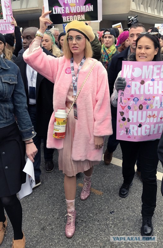 Звезды Голливуда на марше женщин против Трампа
