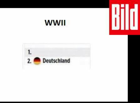 Итоги Второй мировой войны по версии журнала Bild