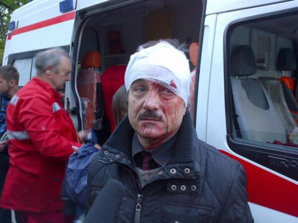 Марш правосеков в Донецке