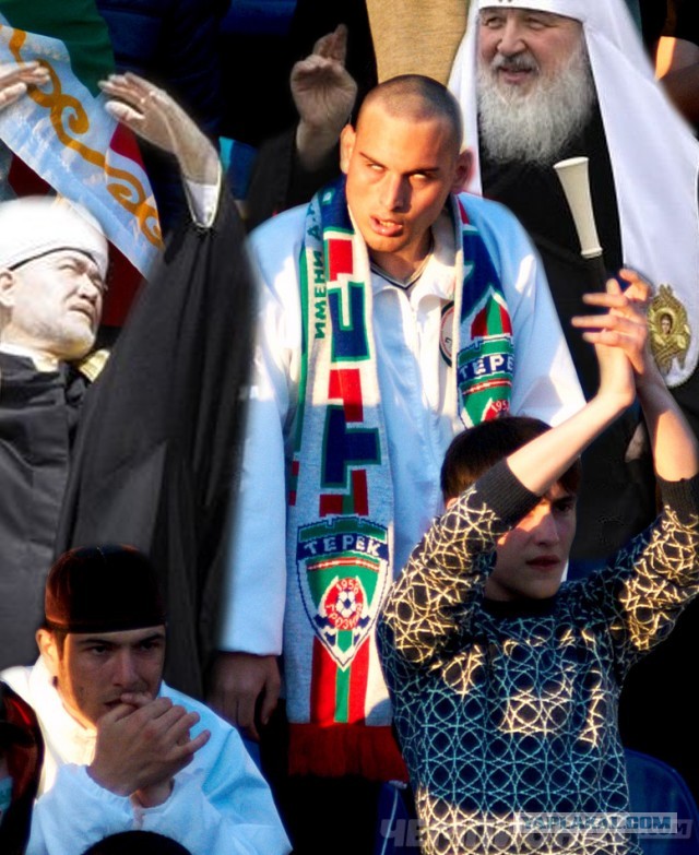 Грозненский фанат ФК "Терек"