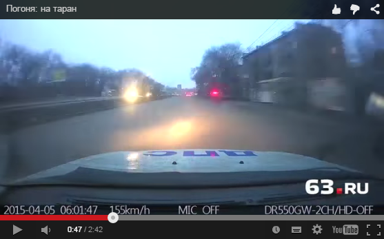 Тольяттинец устроил агрессивные гонки